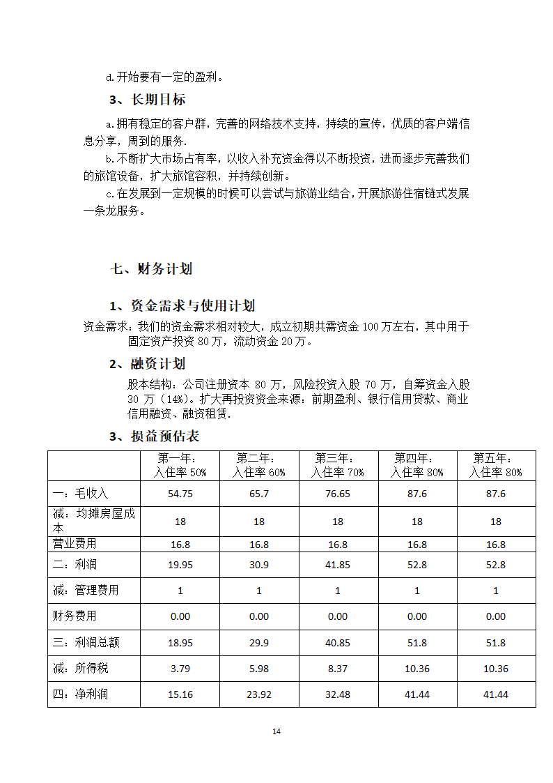 家庭旅馆创业计划书.docx第13页