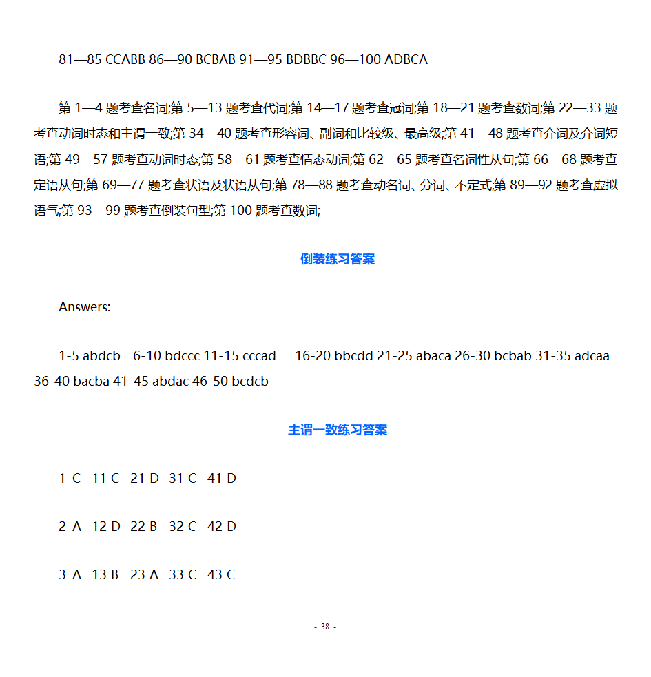 倒装句练习第38页