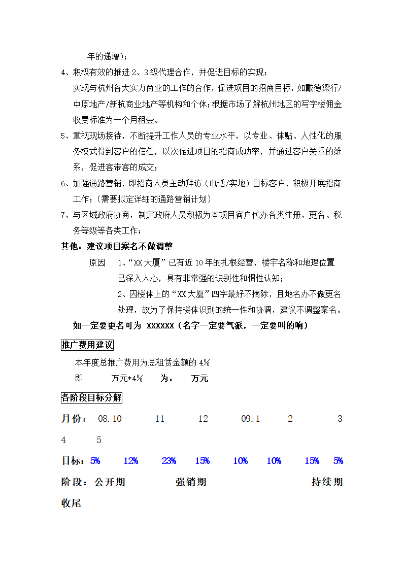 写字楼招租XX大厦营销推广方案第3页