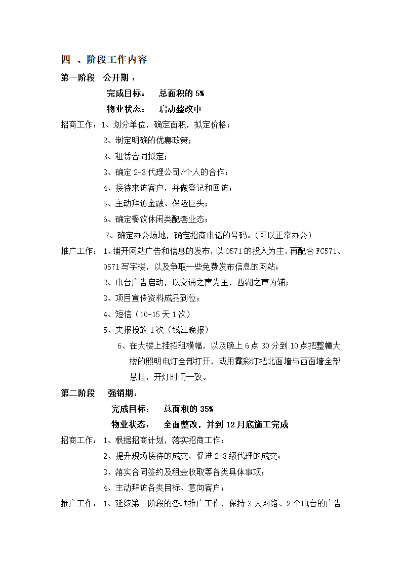 写字楼招租XX大厦营销推广方案第4页