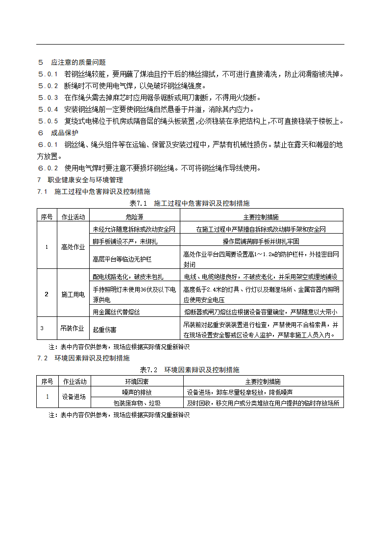 电梯悬挂装置安装工艺标准.doc第4页