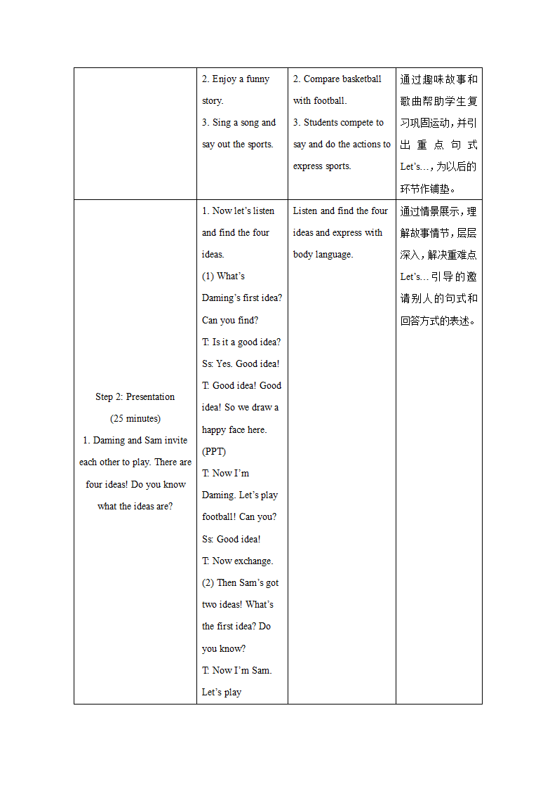 小学英语外研版（一年级起点）一年级下册 Module 10 表格式教案（3个课时）.doc第4页