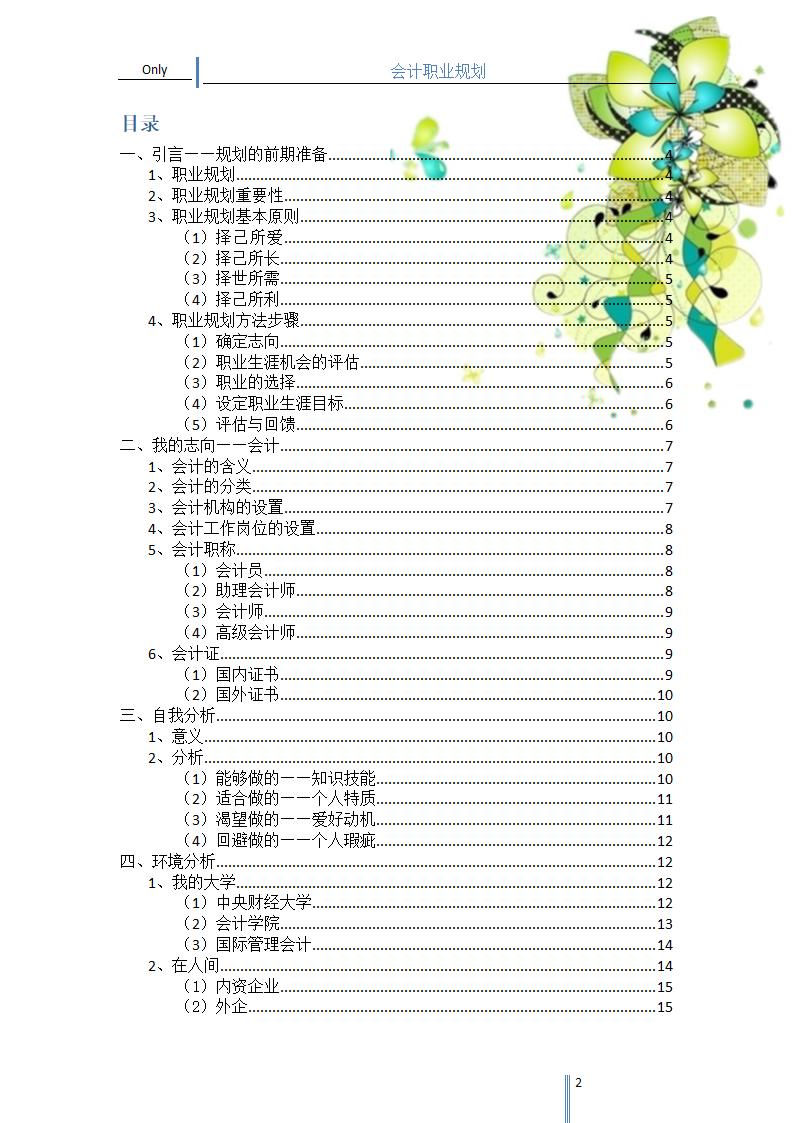 会计职业规划第2页