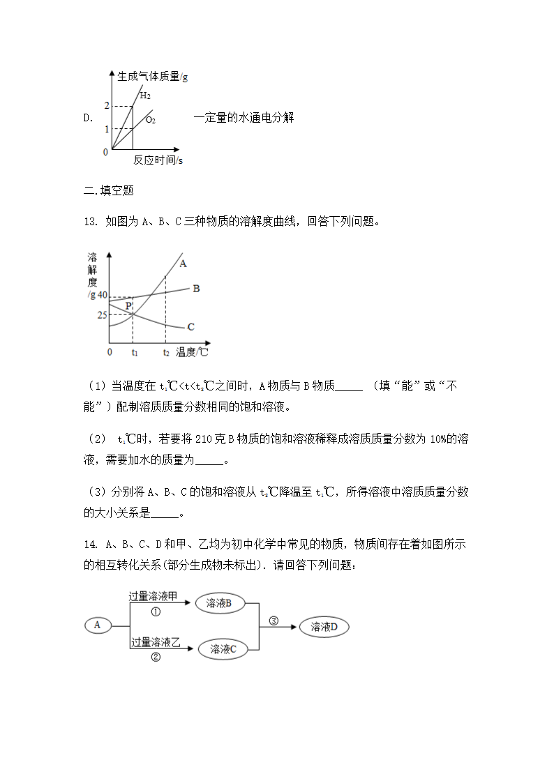 2022中考化学一轮复习第九单元溶液（word版有答案）.doc第5页