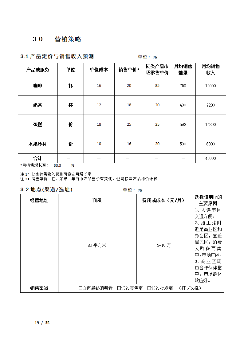 咖啡厅创业计划书.docx第19页