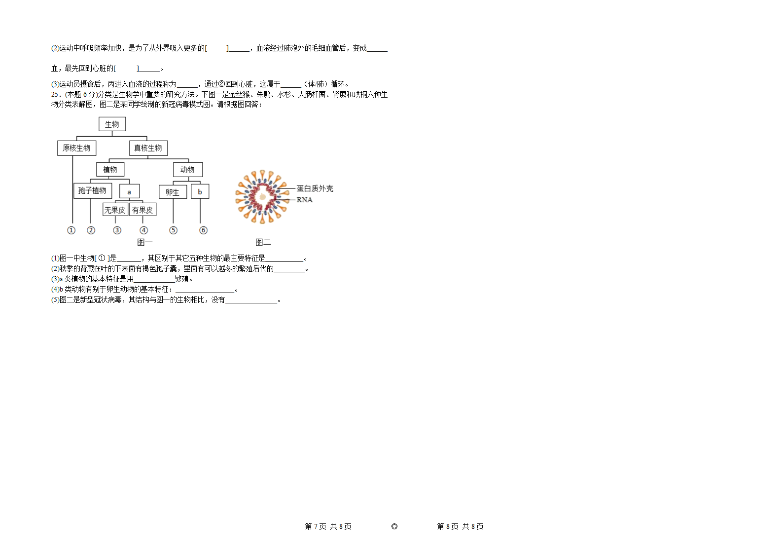 2022年河南中考生物复习冲刺模拟训练 (word版  含答案）.doc第4页