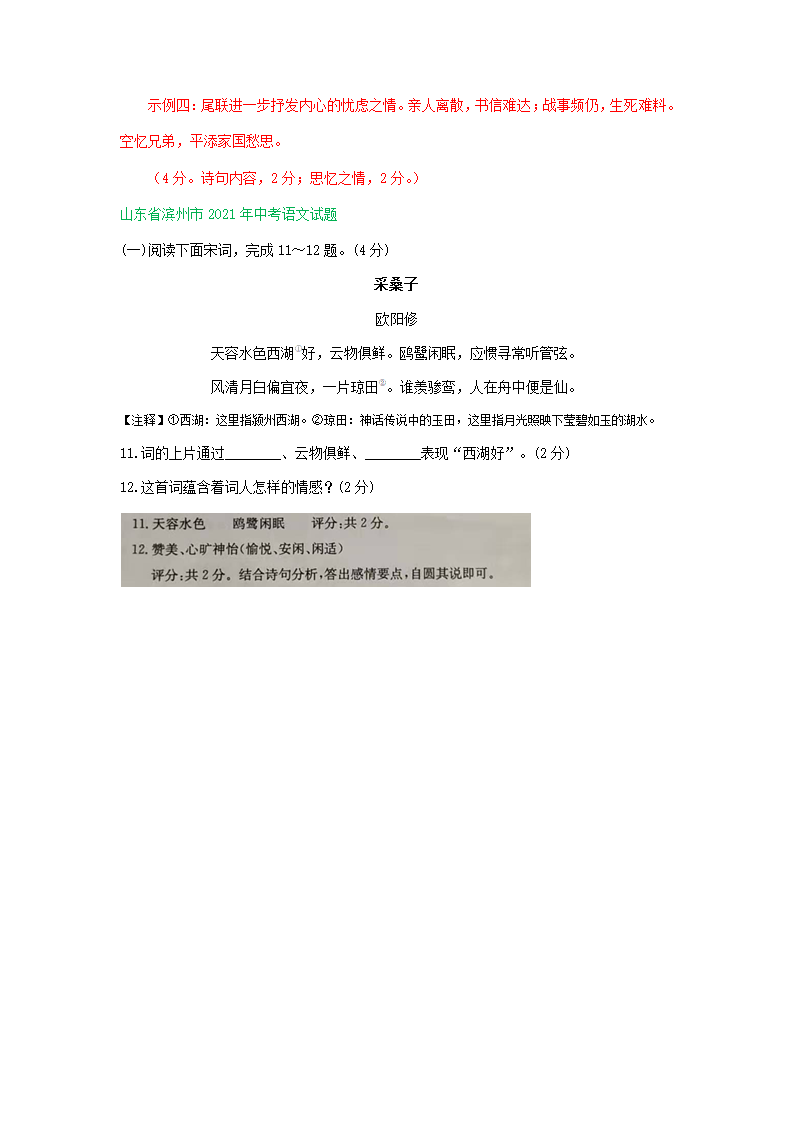 2021年山东省部分市中考语文试题分类汇编：古诗阅读专题（含答案）.doc第10页