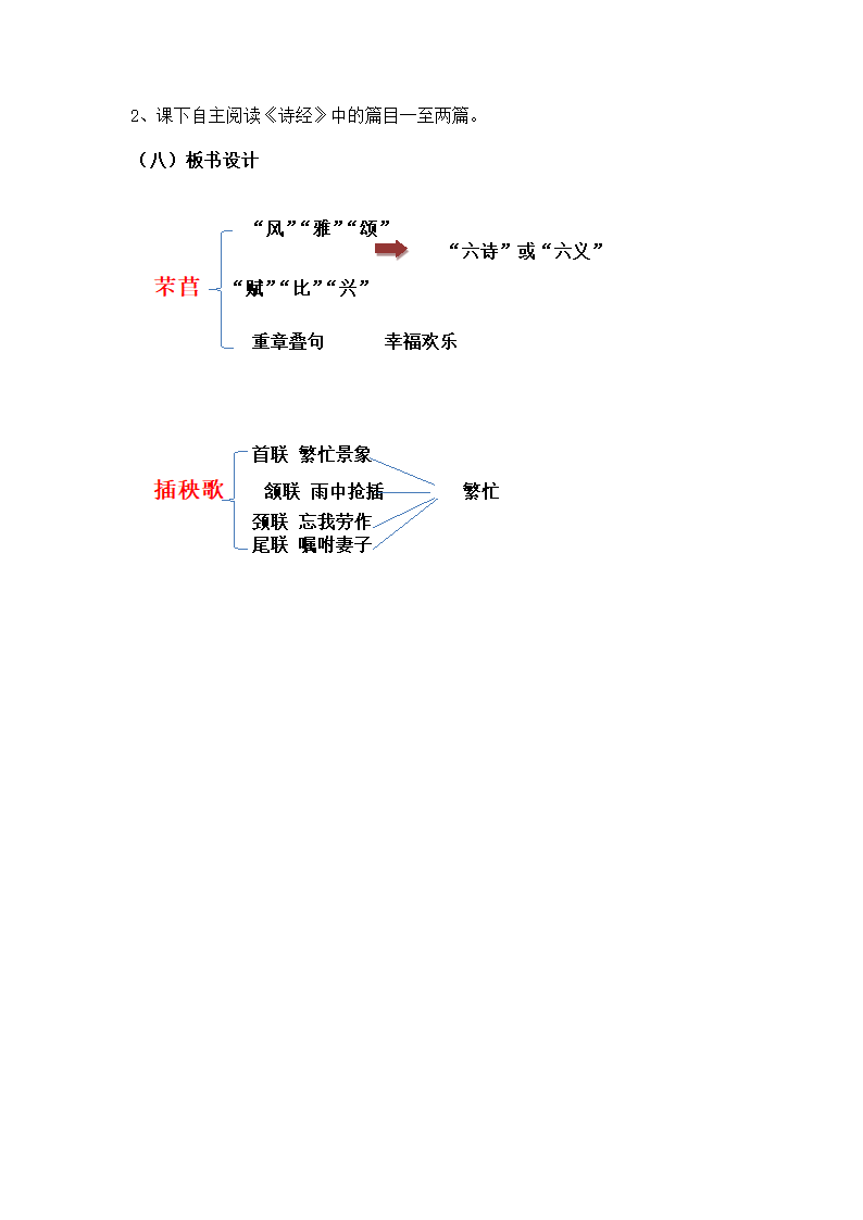 2022-2023学年统编版高中语文必修上册6《芣苢》&《插秧歌》教案.doc第5页