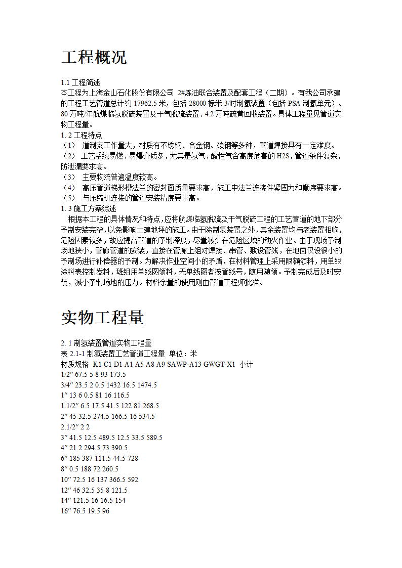 2炼油联合装置及配套工程工艺管道工程施工组织设计.doc第2页