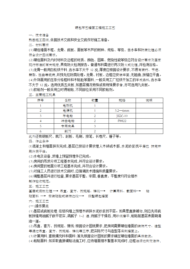 硬包布艺墙面工程施工工艺.doc第1页