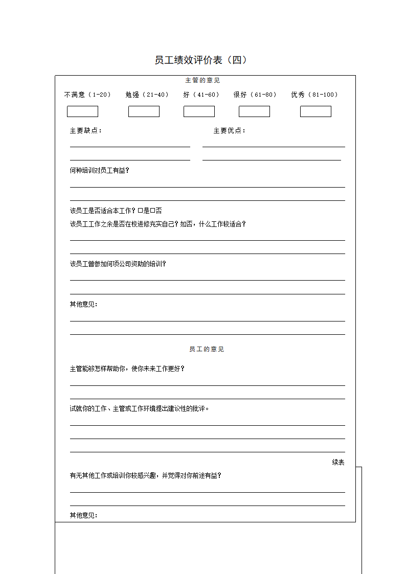 KPI绩效考核表格大全--适合大小公司.docx第4页