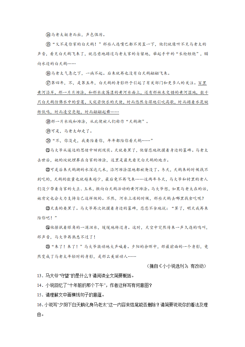 2022年中考语文二轮复习----记叙文重点难点（原卷版+解析版）.doc第11页