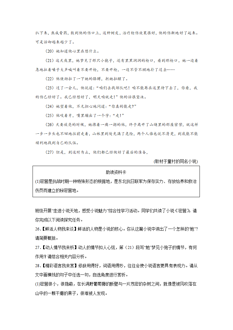 2022年中考语文二轮复习----记叙文重点难点（原卷版+解析版）.doc第17页