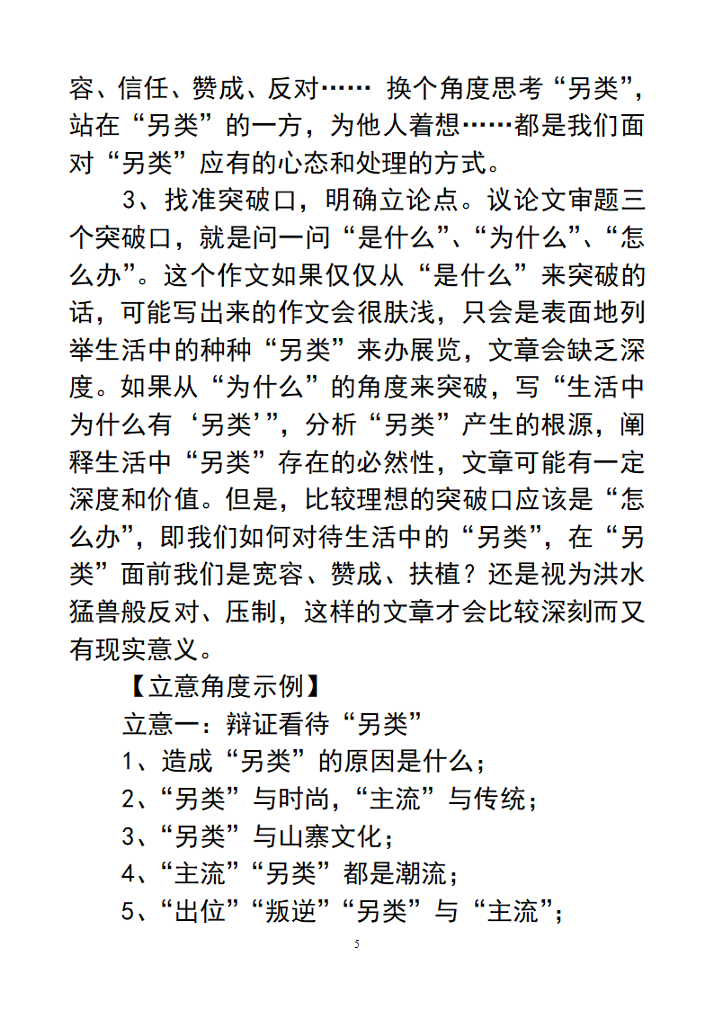 作文：另类第5页