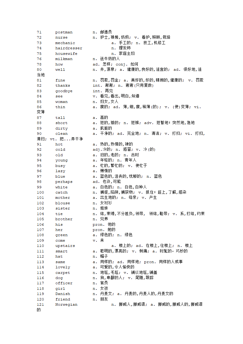 新概念单词第2页