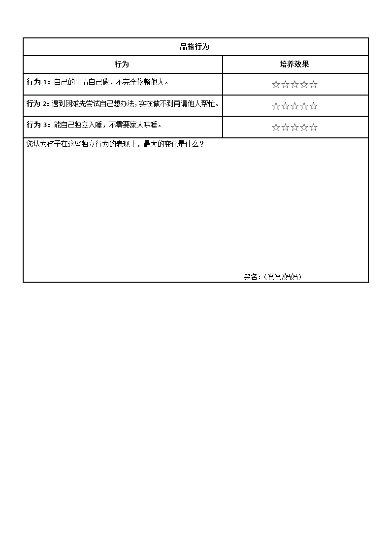 3月小班独立《家庭活动任务表》 (1)第2页