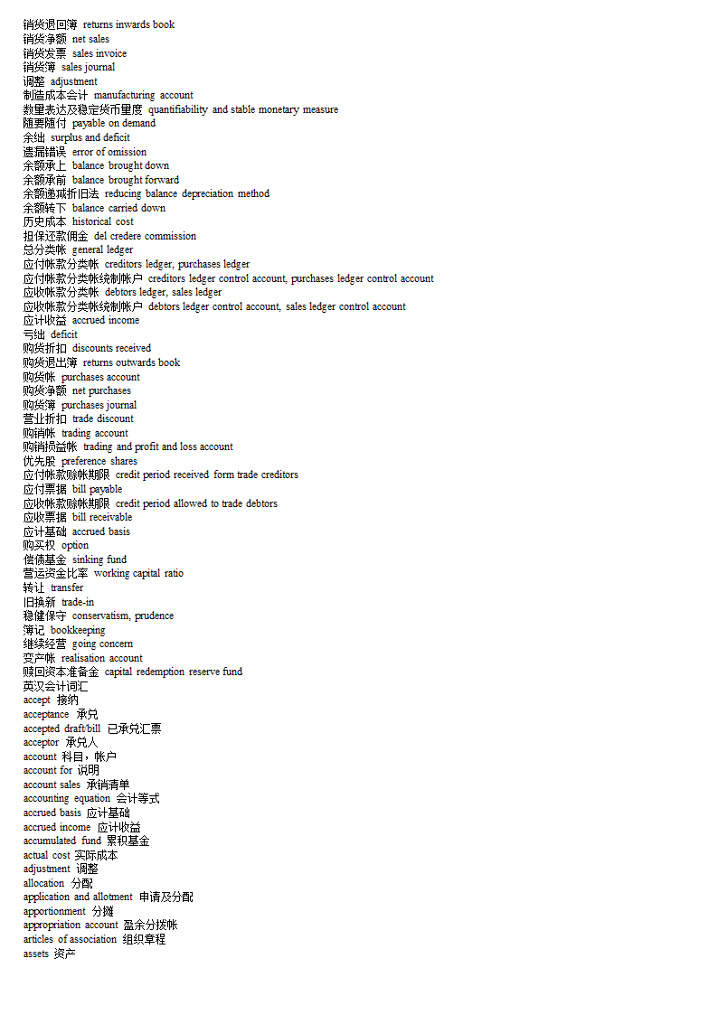 财务词汇第16页