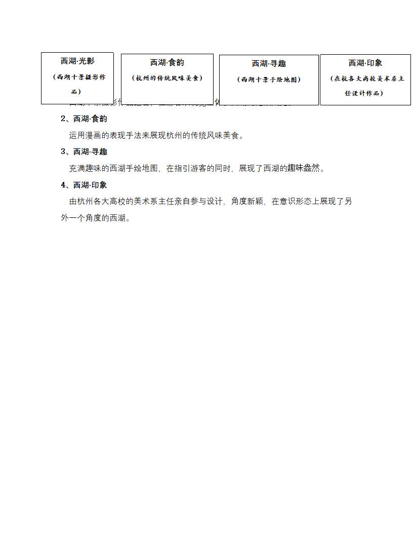 西湖明信片产品说明第2页