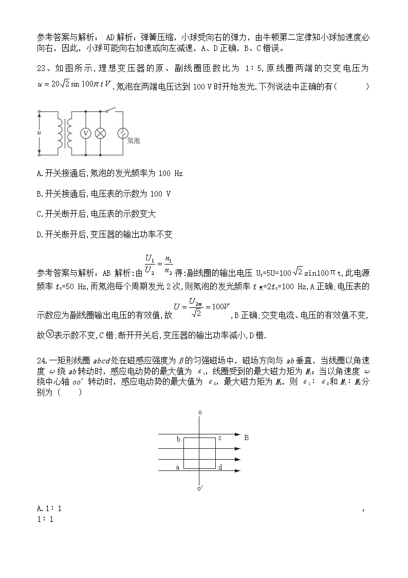 2010年高考物理“电学”选择题专题训练（三）.doc第11页