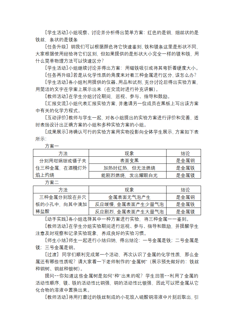 沪教版九上化学 第5章 金属的冶炼与利用 单元复习 教案.doc第2页