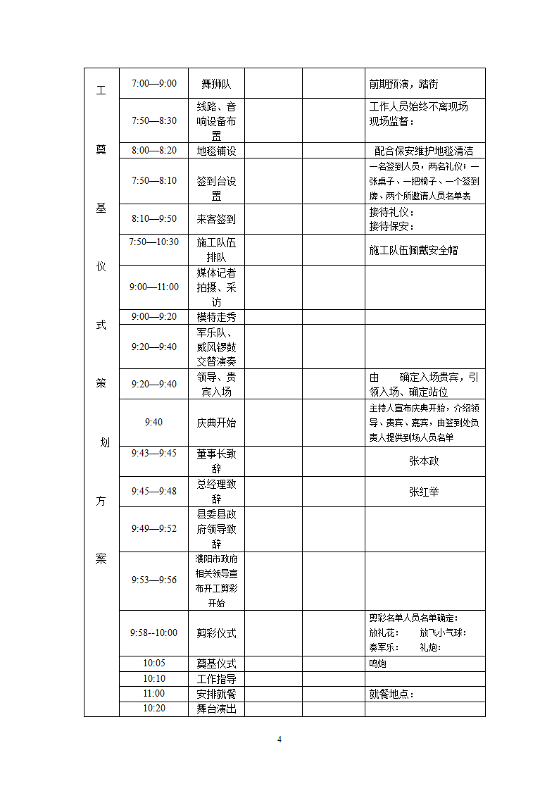 工程开工典礼策划方案（含流程及人员安排）.doc第4页