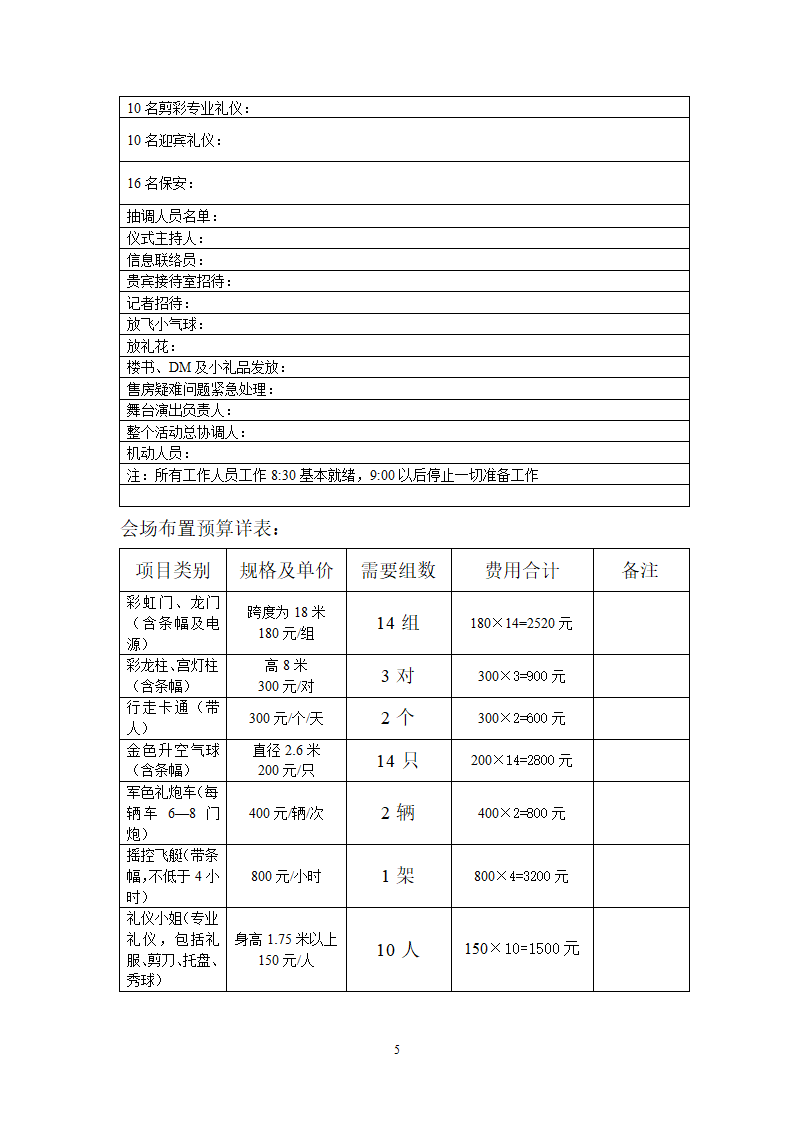 工程开工典礼策划方案（含流程及人员安排）.doc第5页