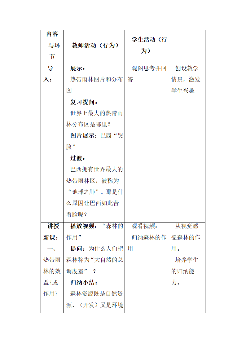 《森林的开发和保护——以亚马孙热带雨林为例》参考教案2.doc.doc第3页