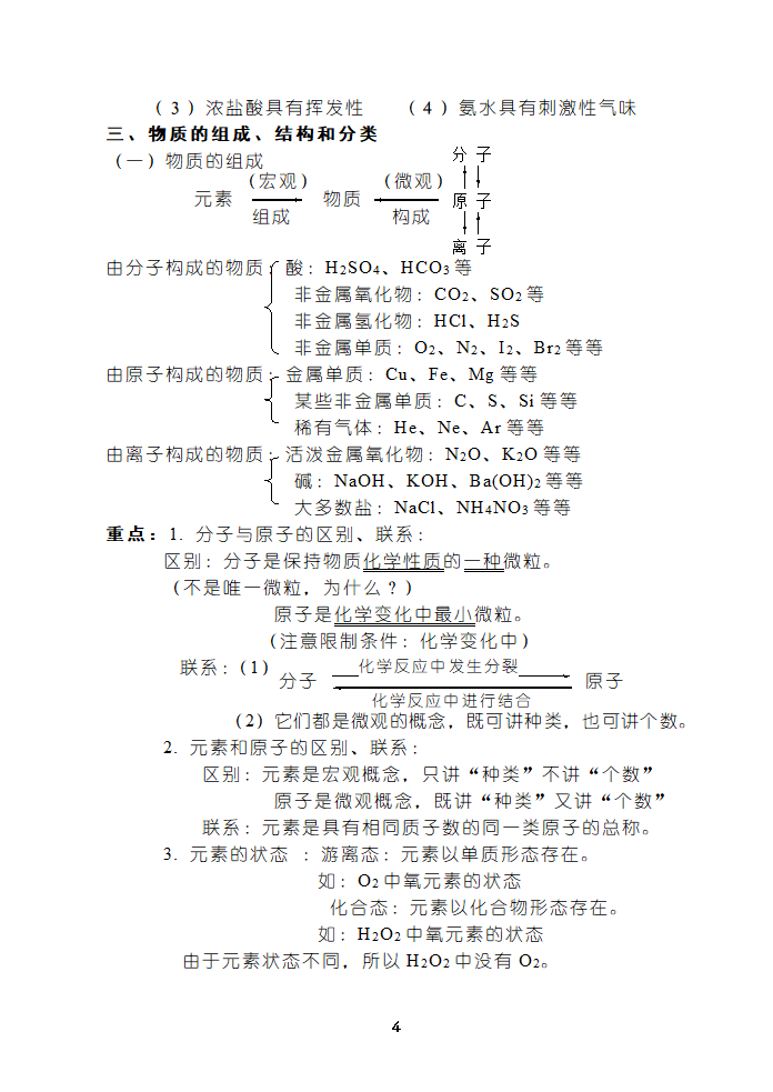 初中化学复习----基本概念和基本理论[下学期].doc第4页