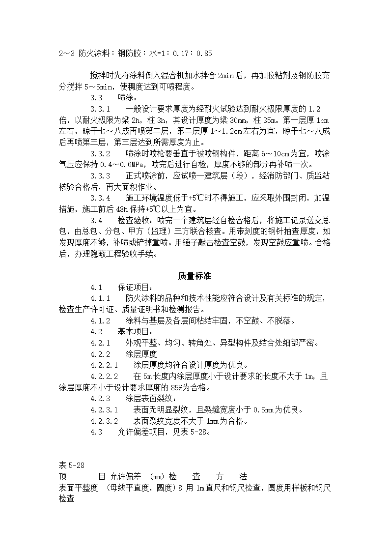 钢结构防火涂料涂装工艺标准.doc第2页