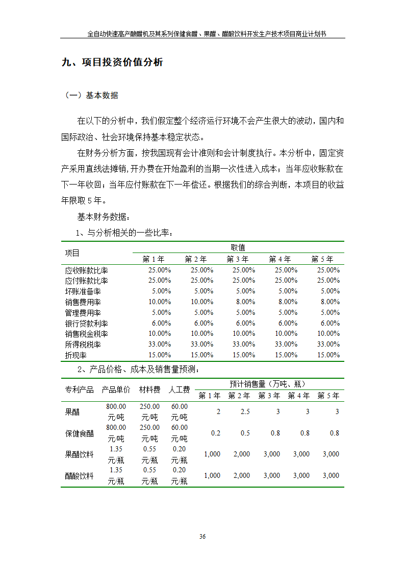 全自动快速高产酿醋机及其系列保健食醋、果醋、醋酸饮料开发生产技术项目.doc第36页