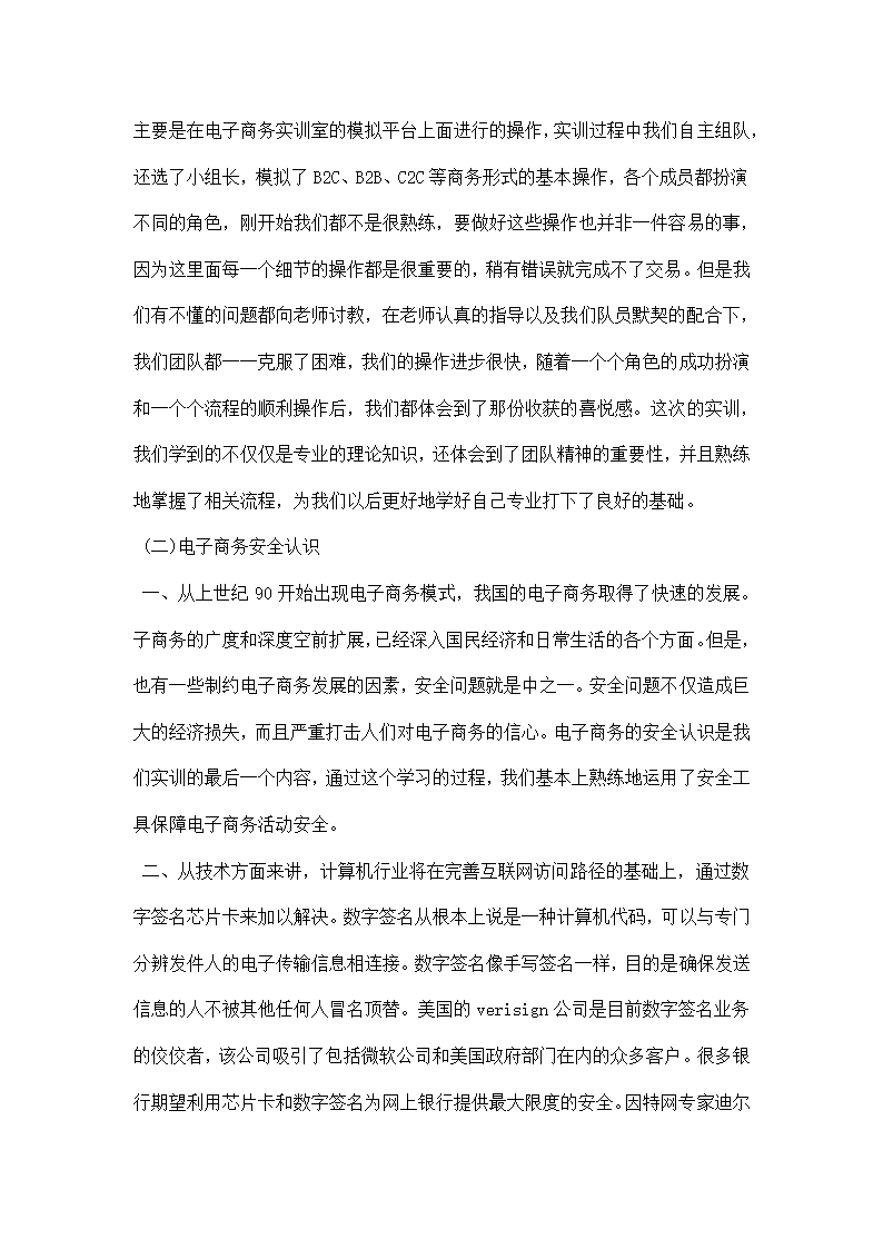 电子商务实训报告范文.docx第2页