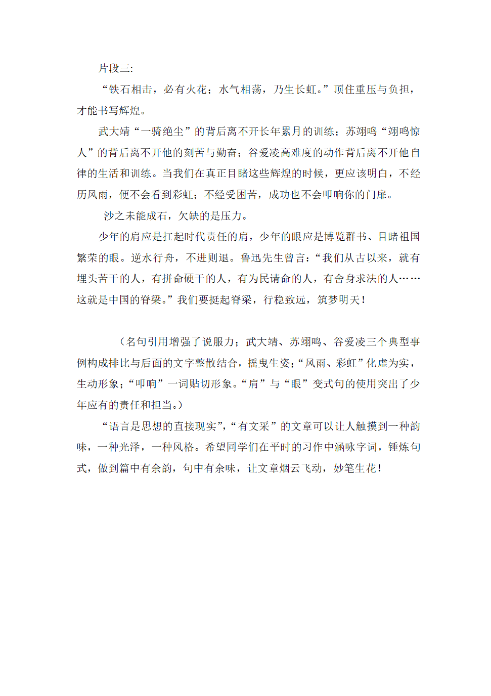 2023届高考作文写作备考-让议论文语言更有文采教学设计.doc第8页