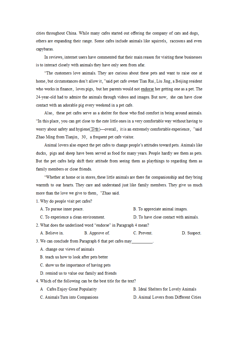 2022-2023学年高二英语阅读理解分类练习题 议论文 （含答案）.doc第45页