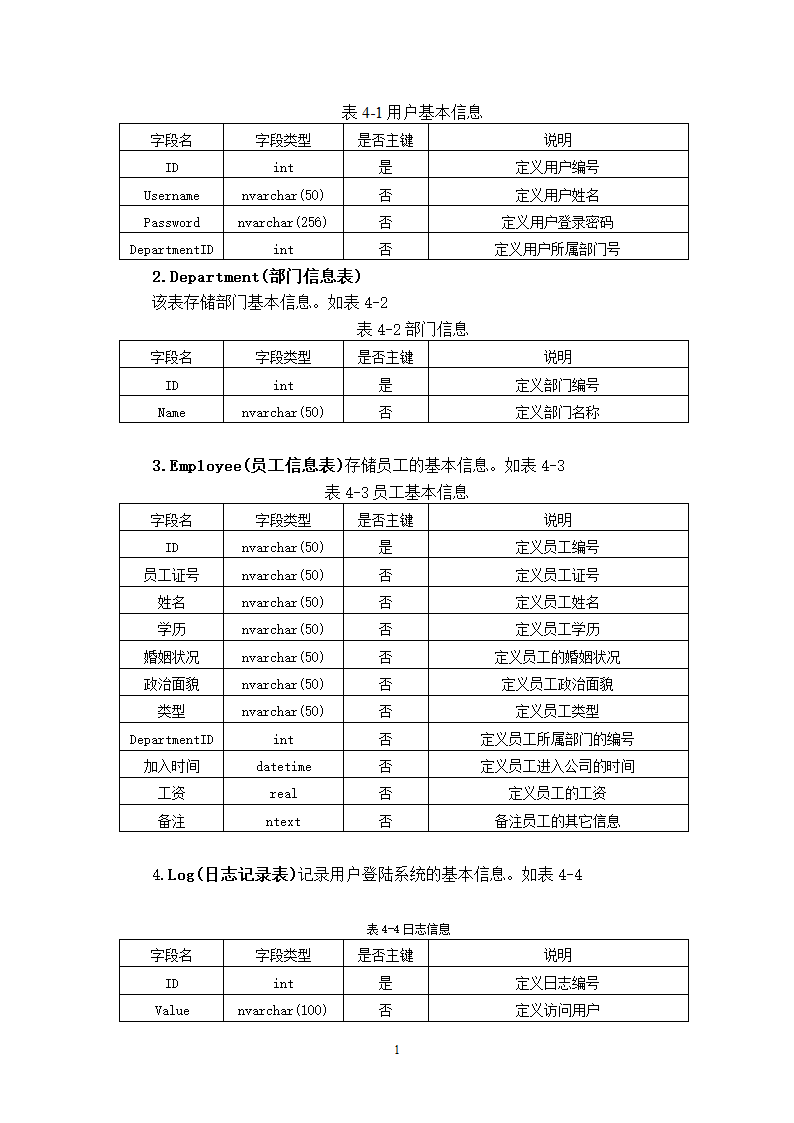 计算机毕业论文-基于MFC人事管理系统设计与实现.doc第10页