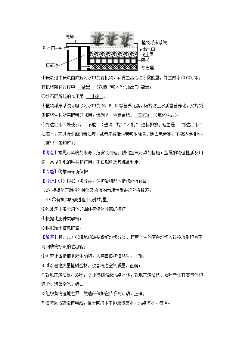 2022年中考化学时事热点复习环保主题（word版 含解析）.doc第21页