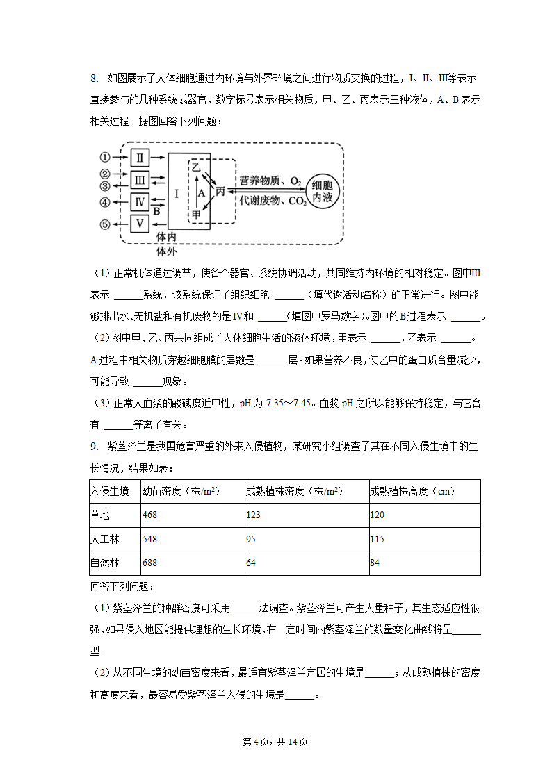 2022-2023学年四川省宜宾市高二（上）期末生物试卷（含解析）.doc第4页