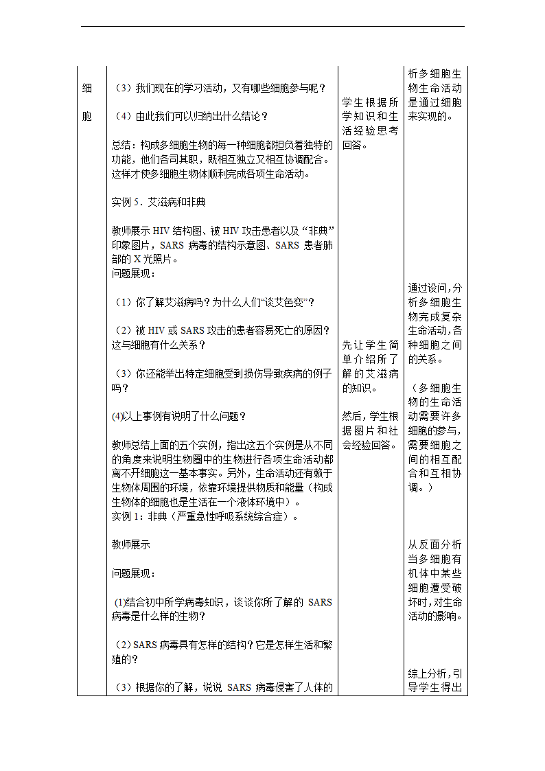 人教版高中生物必修一 课件 1.1从生物圈到细胞  教学设计.doc第4页