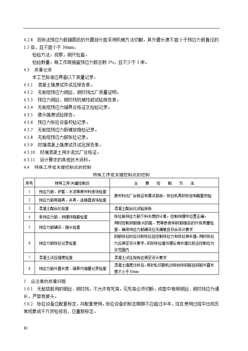 无粘结后张法预应力施工工艺标准.doc第7页