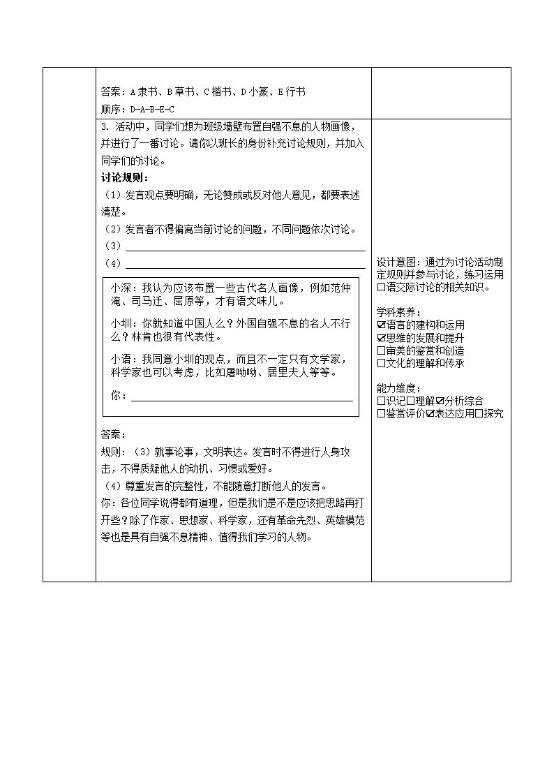 2022年中考语文二轮复习基础知识板块复习作业设计（含答案表格式）.doc第2页