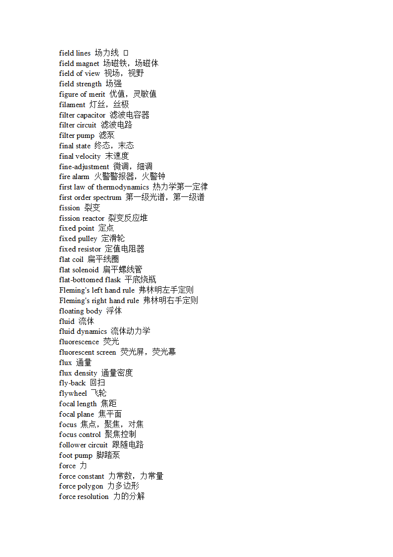 常用物理词汇第21页