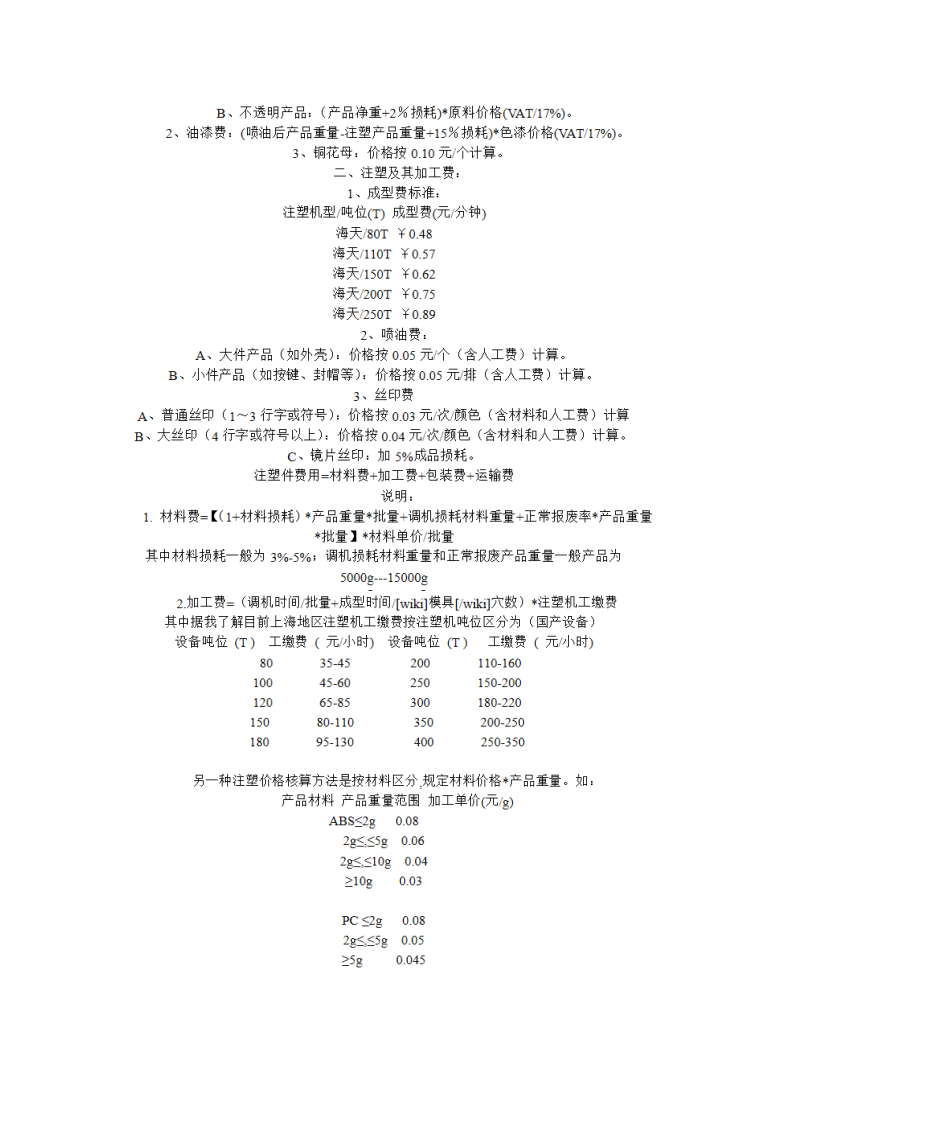 塑料件报价第2页