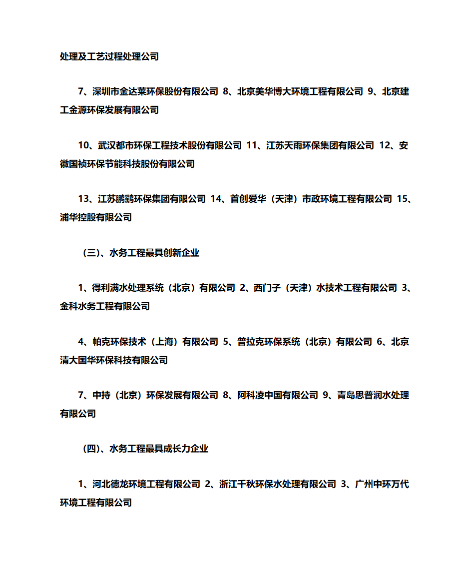 环保企业排名第3页