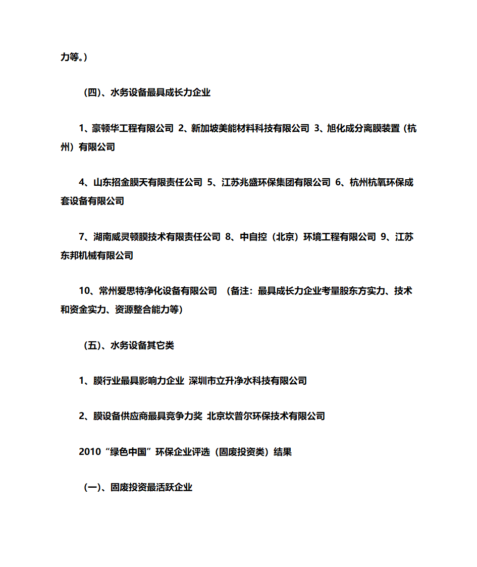 环保企业排名第6页