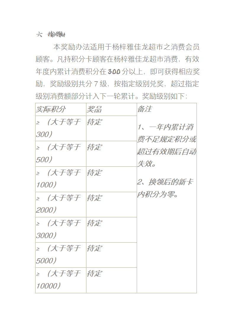 超市会员卡制度第3页