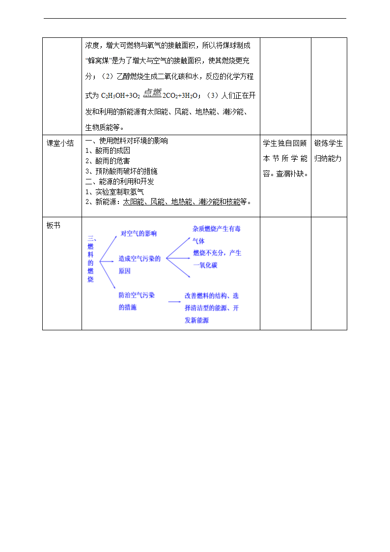 初中化学人教版九年级上册《课题2燃料的合理利用与开发第2课时》教案.docx第5页