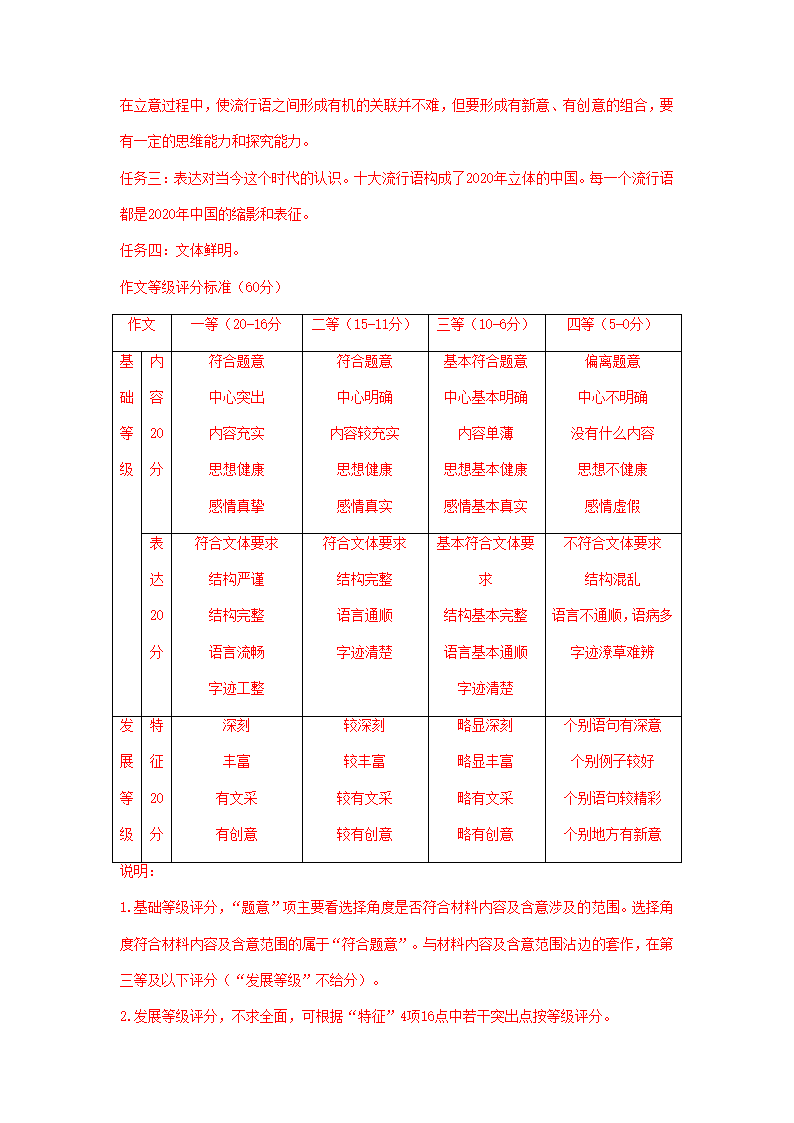 湖南省2020-2021学年上学期高二语文期末试卷精选汇编：写作专题.doc第2页