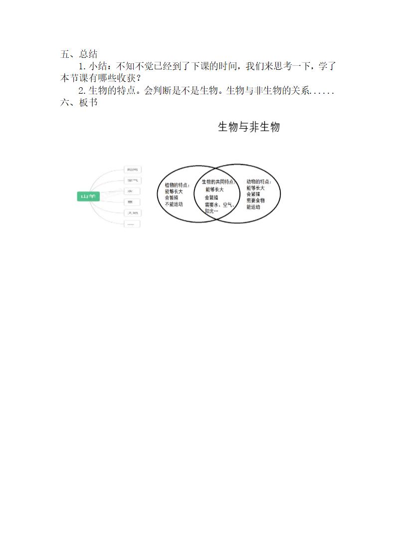 苏教版（2017秋）四年级下册科学4.15.生物与非生物 教案.doc第5页