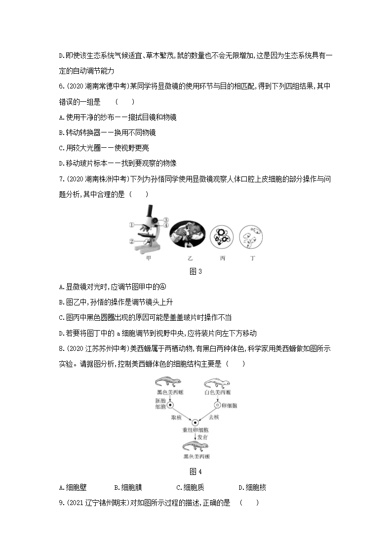 生物七年级上册人教版 期末测试(一)(word版含解析）.doc第2页