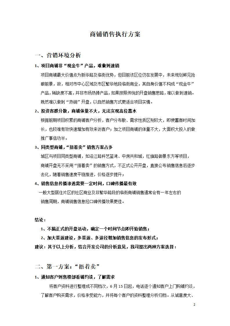 商铺销售执行方案.docx第2页