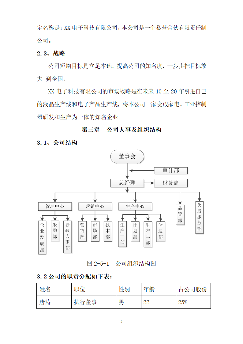 电子科技公司商业计划书.doc第5页